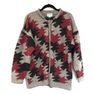 [ARTESANIASORATA]  100% ALPACA wool knit sweater M